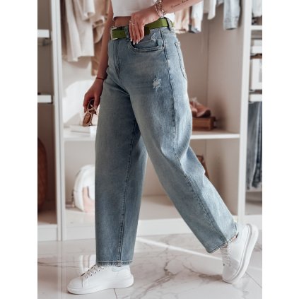 Dámské džíny wide leg WIDELEGS UY2472 (Velikost S, Barva Nebeská)