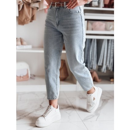 Dámské džíny mom fit AUREZA UY2501 (Velikost S, Barva Nebeská)