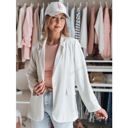 Dámské sako one size oversize RESIDAL  PY0119 (Velikost ONE SIZE, Barva Bílá)