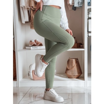 Dámské legíny sportovní FITTATO UY2603 (Velikost S, Barva Zelená)