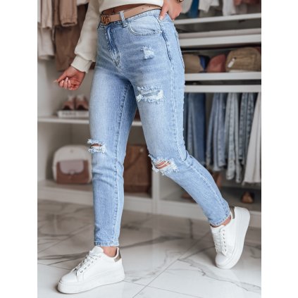 Dámské džíny slim fit RIPESLIM UY2674 (Velikost 34, Barva Nebeská)
