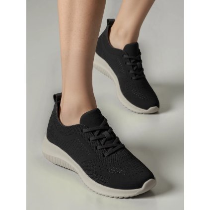 Dámské tenisky NORA – minimalistický design (Velikost 38, Barva Černá)