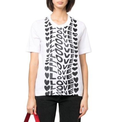 Dámské triko W4F154H-M3876 Moschino (Barva Bílá, Velikost 38)
