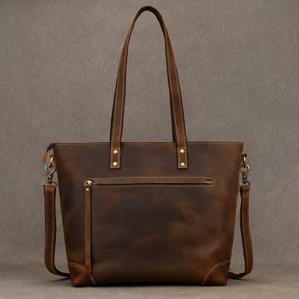Dámská business taška ve stylu vintage (Barva (varianta) Hnědá)