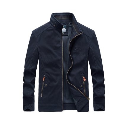 Pánská moderní přechodová bunda se stojáčkem - 3XL