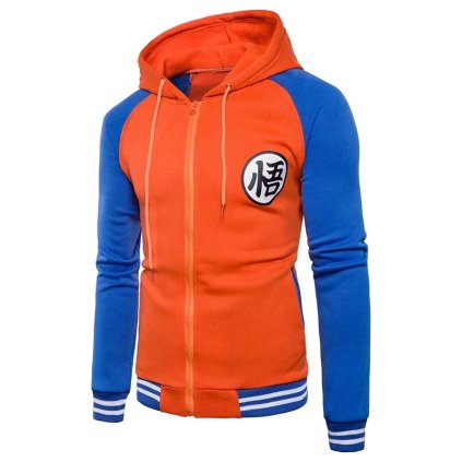 Pánská mikina na zip (Barva Oranžová, Velikost 2XL)