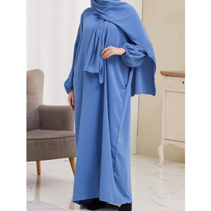 Islámské šaty Dubai styl (Barva Zelená, Velikost L/XL)