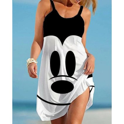 Letní šaty s potiskem Mickey Mouse (Barva (varianta) AWZ8BF1989, Velikost M)