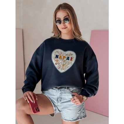 Dámská mikina oversize se srdcem SERDUCHOVA BY1439