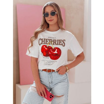 Dámské tričkoe oversize s třešněmi BLINKPOP RY2894