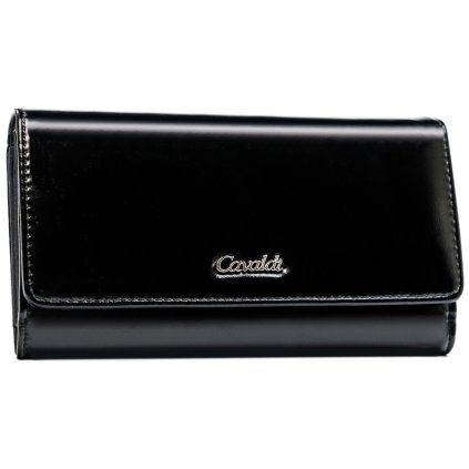 Velká dámská peněženka z ekologické kůže (Barva Černá)