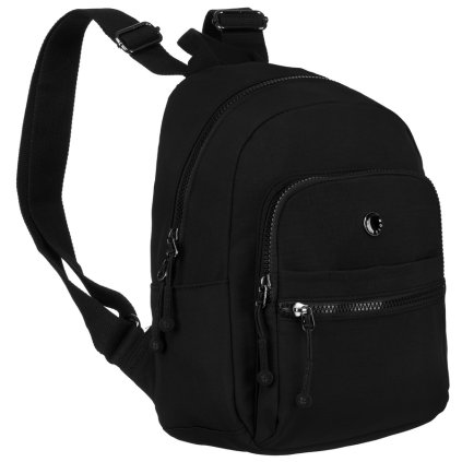 Dámský městský batoh z polyesteru (Barva Černá)