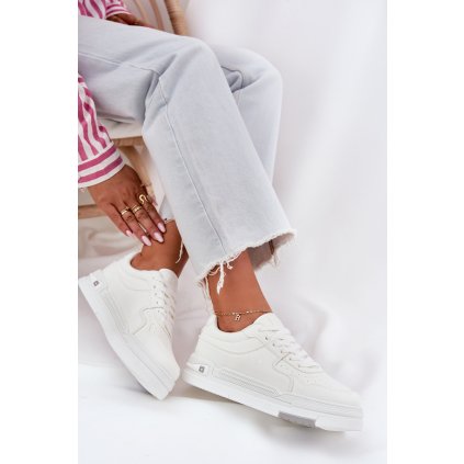 Nízké dámské sneakersy Big Star RR274A310 HI-POLY SYSTEM (Velikost 38, Barva Bílá)