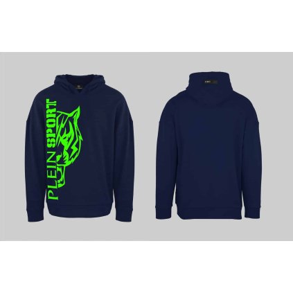 Pánská mikina FIPSC131285 Plein Sport (Barva Modrá, Velikost 2XL)