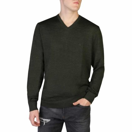 Pánský svetr K10K110423 Calvin Klein (Barva Zelená, Velikost S)