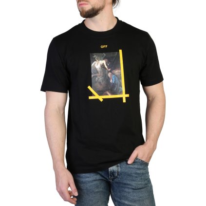 Pánské triko OMAA027C99JER015 Off-White (Barva Černá, Velikost XS)
