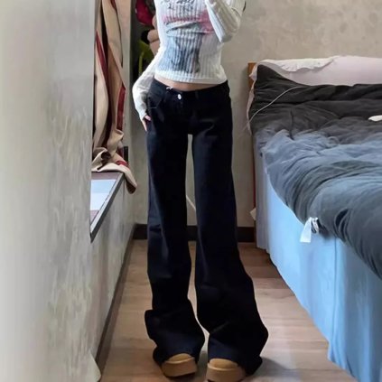 Dámské džíny BF340 (Barva Černá, Velikost 2XL)