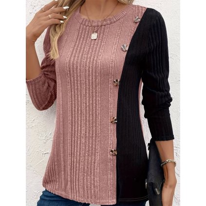 Dámská halenka BF121 (Barva Růžová, Velikost 2XL)