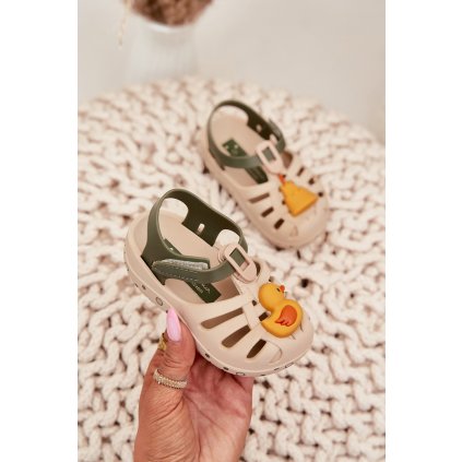 Dětské Sandály Na Suchý Zip 83619 Ipanema Summer XV Baby (Velikost 21, Barva Béžová)