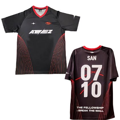 Fotbalové tričko Ateez – unisex, kulatý výstřih, módní styl