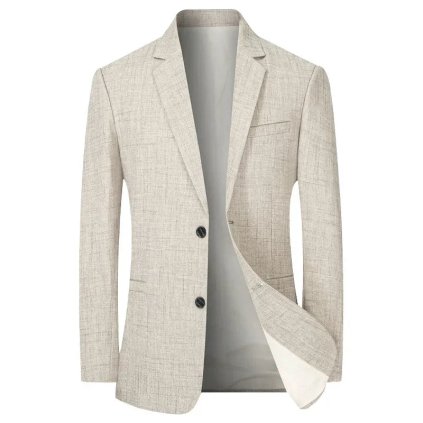 Béžové pánské sako business a casual - XL