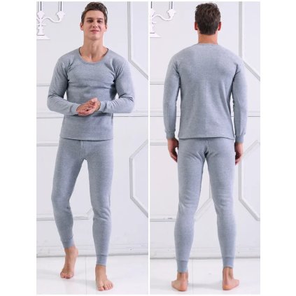 Pánské termo prádlo – sada kalhoty a tričko (Barva (Varianta) Pure white short sleeve, Velikost 3XL)