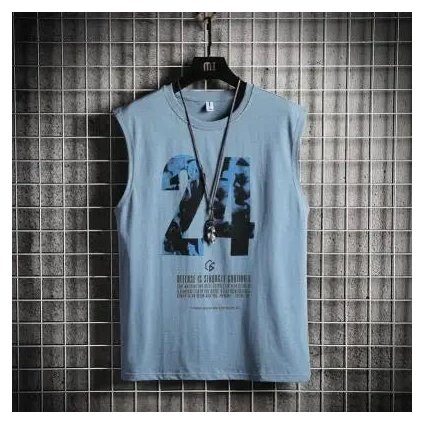 Pánské basketbalové tílko se sportovním potiskem čísla (Barva (Varianta) 13 light blue, Velikost M)
