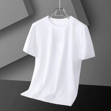 Pánské tričko z jemného materiálu – krátký rukáv (Barva (Varianta) Elegant 609 Black, Velikost 2XL)