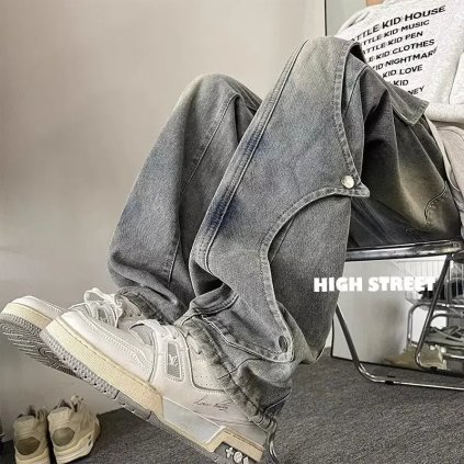 Pánské džíny s rovnými nohavicemi – streetwear