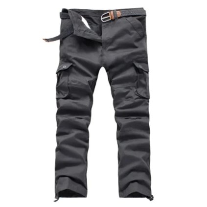 Pánské cargo kalhoty s kapsami a rovným střihem (Barva (Varianta) Six pockets navy blue, Velikost 31)