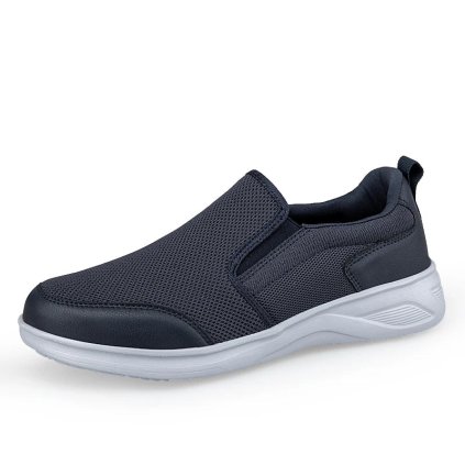 slip-on mokasíny – prodyšné sportovní boty do města a na loď (Barva Tmavě šedá, Velikost 44)