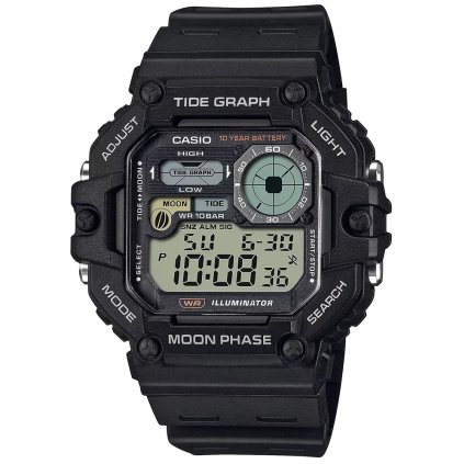 Pánské hodinky CASIO Digital Moonphase WS-1700H-1AV + BOX (Barva (varianta) tay-44647-uniw)
