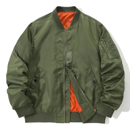 Pánská bomber bunda ve sportovním stylu s voděodolnou úpravou (Barva Černá, Velikost L)