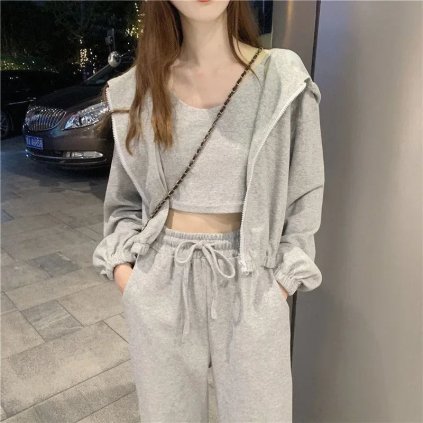 trojdílná sportovní souprava s mikinou a šortkami (Barva (varianta) Single pants, Velikost XL)