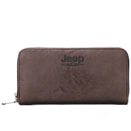 Kožená dlouhá peněženka elegantní na karty a hotovost (Barva JP2280 Black)