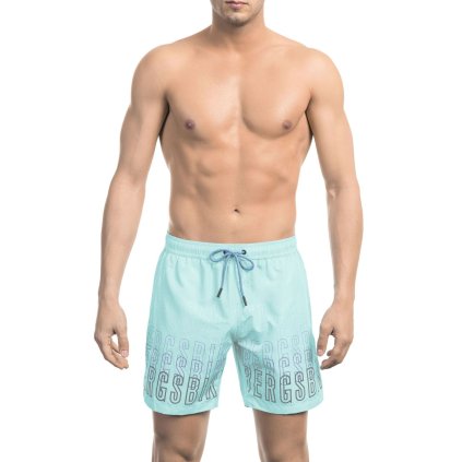 Pánské šortky BKK1MBM02 Bikkembergs Beachwear (Barva Modrá, Velikost S)