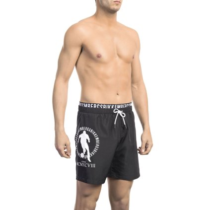 Pánské šortky BKK1MBM07 Bikkembergs Beachwear (Barva Černá, Velikost S)