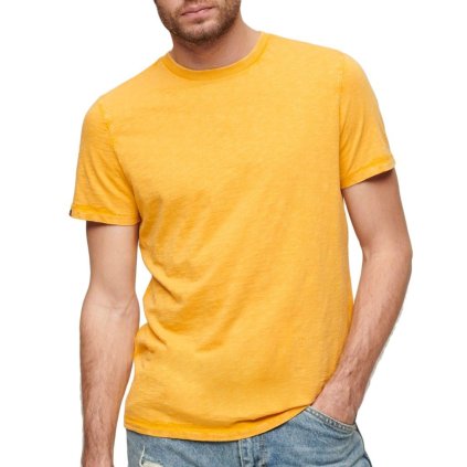 Pánské triko M1011888A- Superdry (Barva Žlutá, Velikost S)