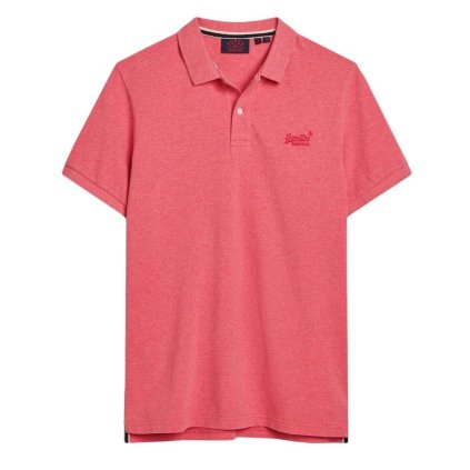 Pánská polokošile M1110343A- Superdry (Barva Růžová, Velikost M)