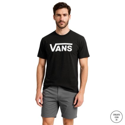 Pánské triko VN000GGGY281- Vans (Barva Černá, Velikost S)