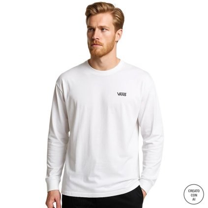 Pánské triko VN0A49LCYB21- Vans (Barva Bílá, Velikost 2XL)
