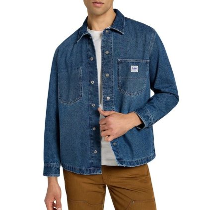 Pánská košile 112355636- Lee (Barva Modrá, Velikost M)