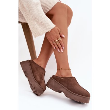 Dámské sněhule nízké na platformě  Yrenna (Velikost 39, Barva Béžová)