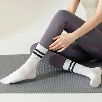 Protiskluzové ponožky na pilates a domácí cvičení (Barva (varianta) 3pairs White)