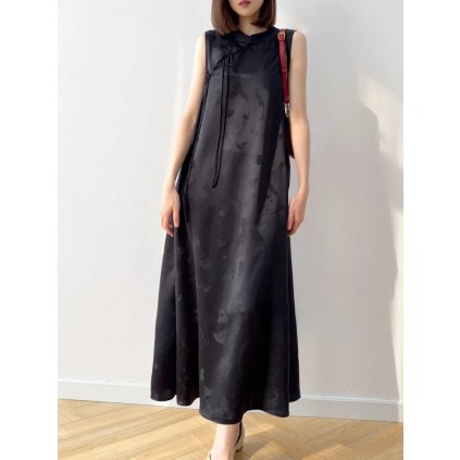 Dámské volné hedvábné letní šaty (Barva (varianta) Černá, Velikost M)