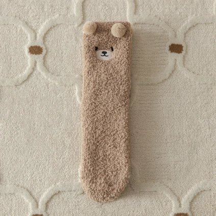 Zimní huňaté domácí ponožky (Barva (varianta) A, Velikost ONE SIZE)