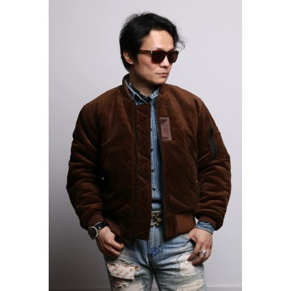 Pánská stylová zateplená manšestrová bunda (Velikost S)