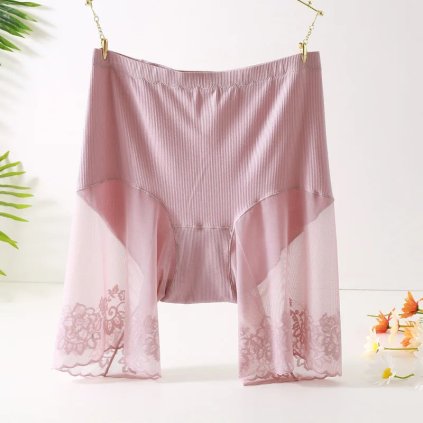 Dámské bezešvé bezpečnostní šortky plus size (Barva (varianta) Šedá, Velikost 4XL)