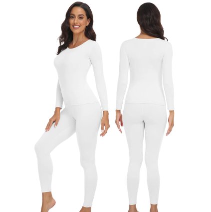 Dámské teplé termo prádlo dvoudílná sada (Barva (varianta) Černá, Velikost S)