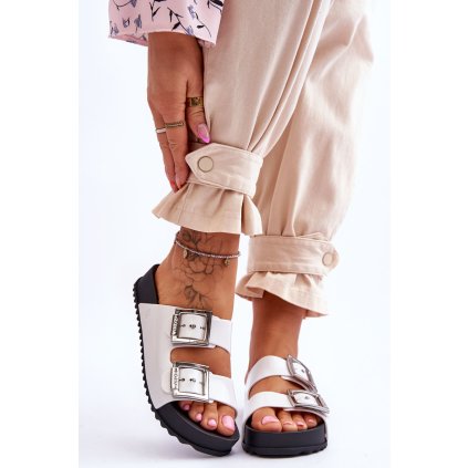 Dámské pantofle Smooth ZAXY HH285159 (Velikost 39, Barva Bílá)